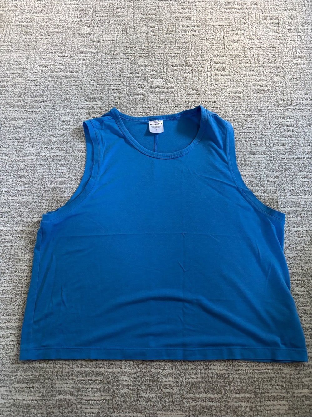 Athleta Blue Sleeveless Tank Top
